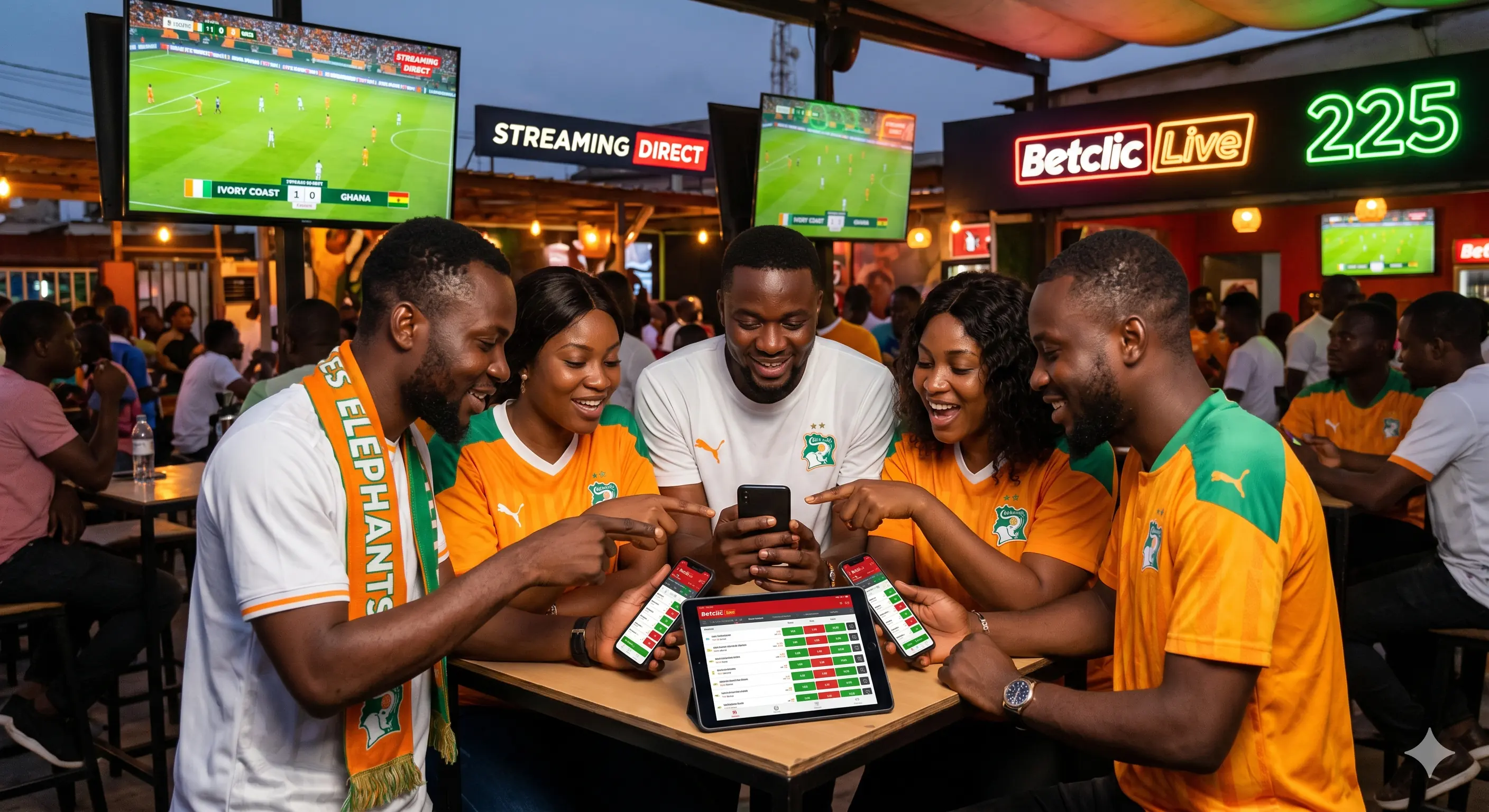 Groupe d'amis en paris en direct et streaming Betclic Live